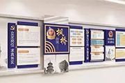 用PVC制作的高端大氣的公安走廊文化墻，西安廣告公司請大家欣賞
